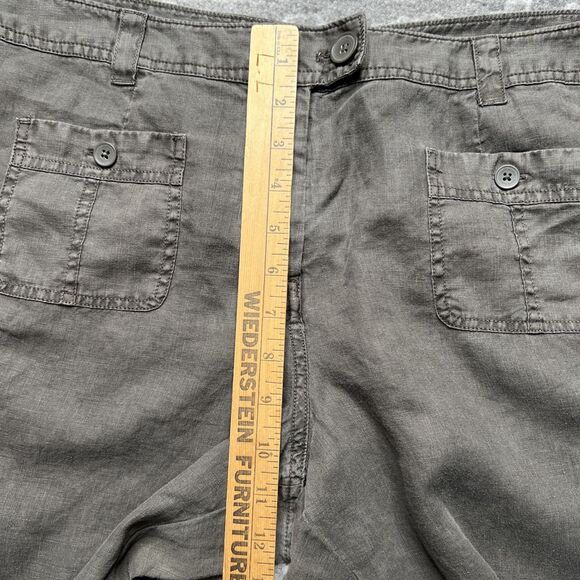 Tommy Bahama Relax Two Palms High Rise Linen Wide Leg Pants Size 16 Charcoal NWT - Picture 7 of 12